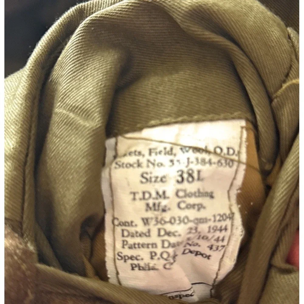 WWII‎ 3rd Grade Army Technician Western Pacific Forces Coat Jacket Brown